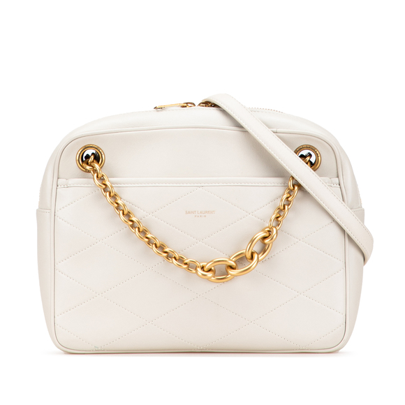 Pre-Loved Saint Laurent Quilted Lambskin Le Maillon Chain Shoulder Bag - Picture 1 of 10